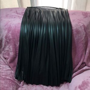 Faux leather skirt